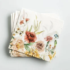 Harman 3-Ply 'Floral Border' Paper Napkin - 20pc