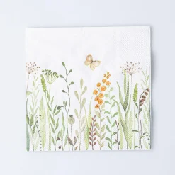 Harman 3-Ply 'Flower Border' Paper Napkin - 20pc
