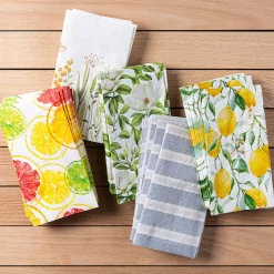 Harman 3-Ply 'Fresh Lemon' Printed Guest Paper Napkin - S/16 10x16