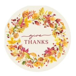 Harman 3-Ply 'Give Thanks' Paper Napkin Shaped S/20 (Orange)