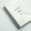 Harman 3-Ply 'Let'S Eat' Printed Guest Paper Napkin - 16pc