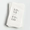 Harman 3-Ply 'Love Food' Printed Guest Paper Napkin - 16pc