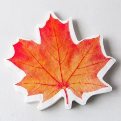 Harman 3-Ply 'Maple Leaf' Paper Napkin Shaped - 20pc (Orange)
