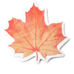 Harman 3-Ply 'Maple Leaf' Paper Napkin Shaped - 20pc (Orange)