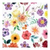 Harman 3-Ply 'Mixed Floral' Paper Napkin - 20pc