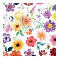 Harman 3-Ply 'Mixed Floral' Paper Napkin - 20pc