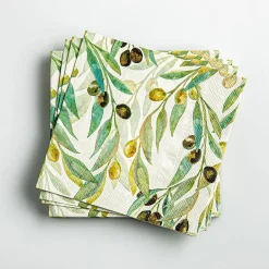 Harman 3-Ply 'Olive' Paper Napkin - 20pc