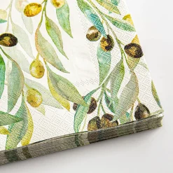 Harman 3-Ply 'Olive' Paper Napkin - 20pc