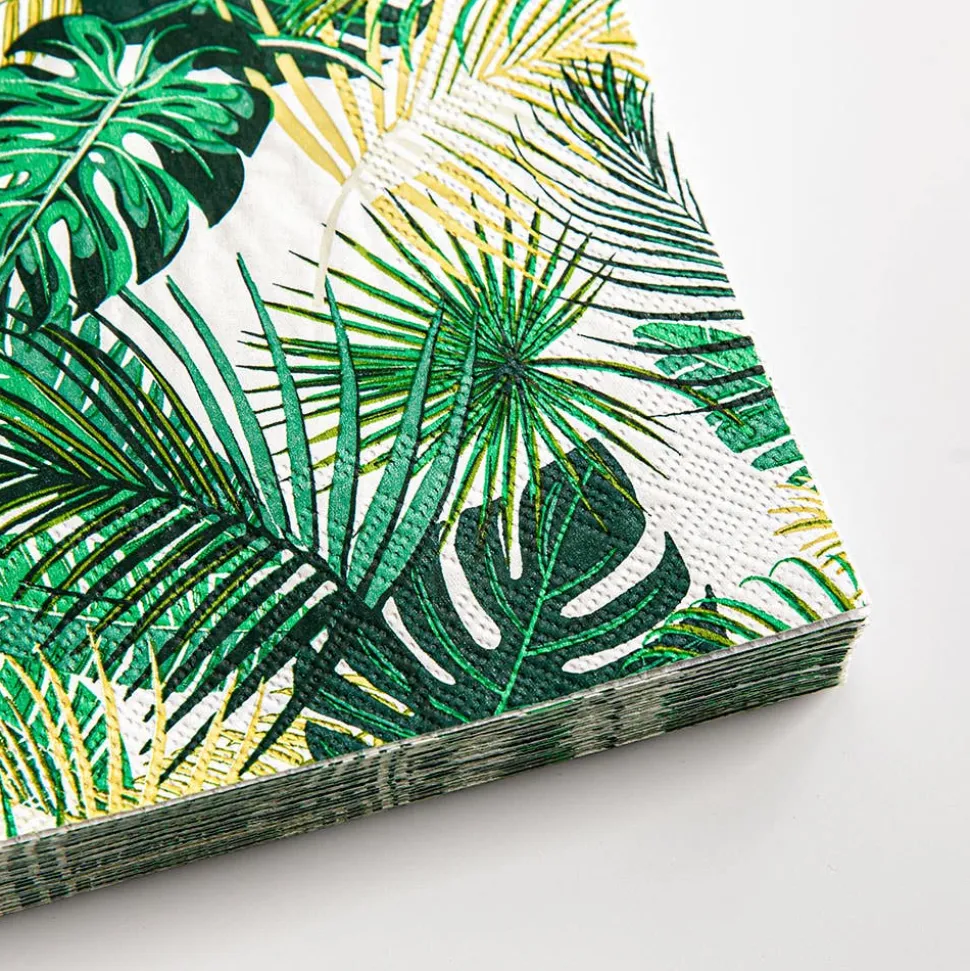 Harman 3-Ply 'Palm' Paper Napkin (Green)
