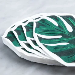 Harman 3-Ply 'Palm' Shaped Paper Napkin (Green)