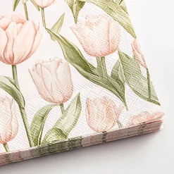 Harman 3-Ply 'Pink Tulip' Paper Napkin - 20pc