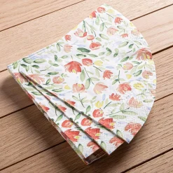 Harman 3-Ply 'Sweet Flower' Shaped Paper Napkin - 20pc