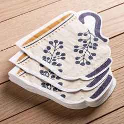 Harman 3-Ply 'Teacup' Shaped Paper Napkin - 20pc