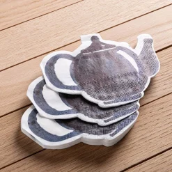 Harman 3-Ply 'Teapot' Shaped Paper Napkin - 20pc (Black)
