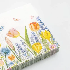 Harman 3-Ply 'Tulips & Butterflies' Paper Napkin - 20pc