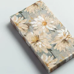 Harman 3-Ply 'Watercolour Daisy' Printed Guest Paper Napkin - 16pc