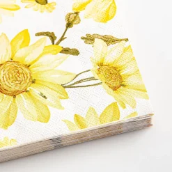 Harman 3-Ply 'Watercolour Sunflowers' Paper Napkin - 20pc