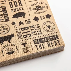 Harman 3-Ply 'We All Eat BBQ' Paper Napkin - 20pc