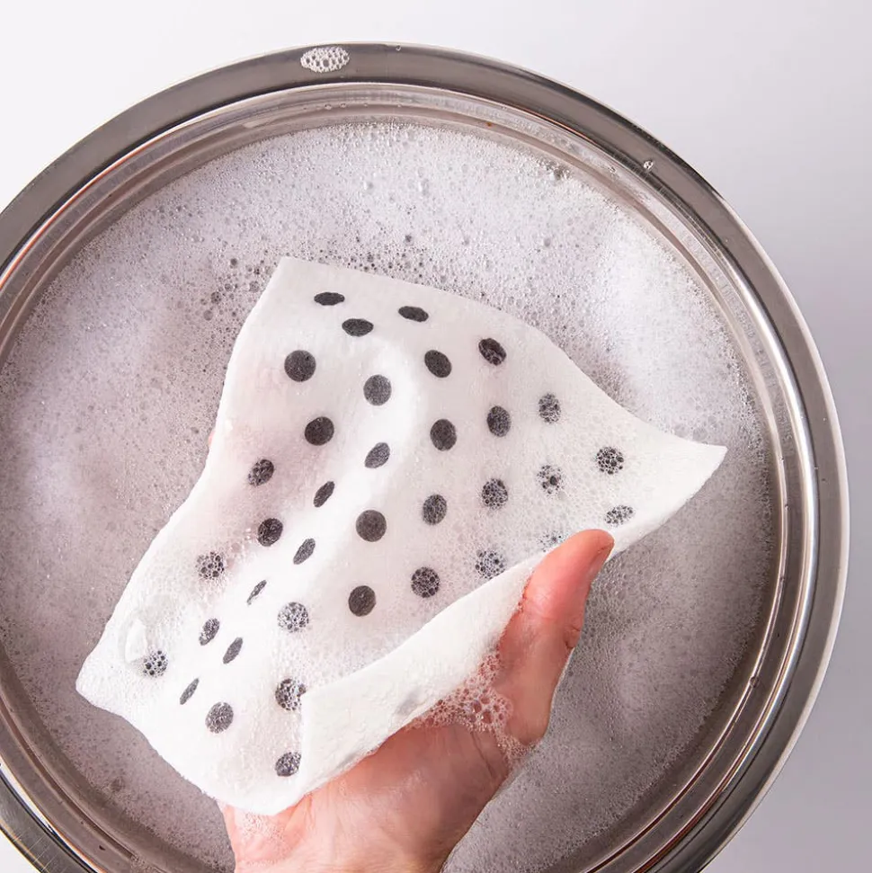 Harman 'Polka-Dot' Reusable Sponge Cloth - Set of 10
