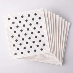 Harman 'Polka-Dot' Reusable Sponge Cloth - Set of 10