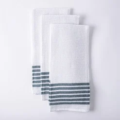 Harman Premium Quality 'Horizontal' Kitchen Towel - S/3 (Blue)