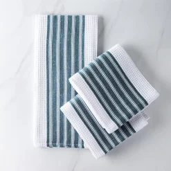 Harman Premium Quality 'Vertical' Kitchen Towel - S/3 (Blue)