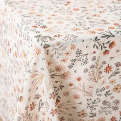 Harman Printed 'Autumn Floral' Linen Tablecloth 60
