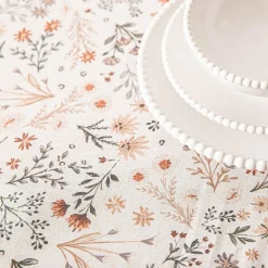 Harman Printed 'Autumn Floral' Linen Tablecloth 60" x 90"