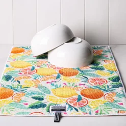 Harman Printed 'Citrus' Microfibre Dish Drying Mat
