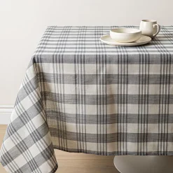Harman Printed 'County Stripe' Linen Tablecloth 55x120"