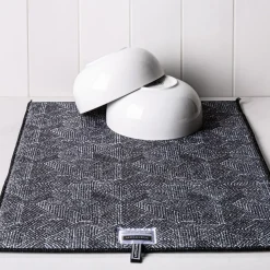 Harman Printed 'Embroidered Geometric' Microfibre Dish Drying Mat
