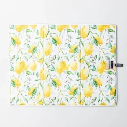 Harman Printed 'Fresh Lemon' Microfibre Dish Drying Mat (Yellow)