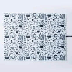 Harman Printed 'Freshly Brewed' Microfibre Dish Drying Mat 15x20