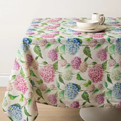 Harman Printed 'Hydrangea' Linen Tablecloth (60x90")