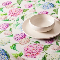 Harman Printed 'Hydrangea' Linen Tablecloth (60x90")