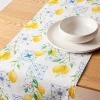 Harman Printed 'Lemon Tile' Linen Table Runner