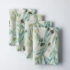 Harman Printed 'Mixed Olive' Linen Napkin - Set of 4 (Natural)