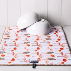 Harman Printed 'Mushrooms' Microfibre Dish Drying Mat