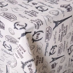 Harman Printed 'Paris Passport' Linen Tablecloth (60x90")