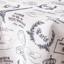 Harman Printed 'Paris Passport' Linen Tablecloth (70" dia.)