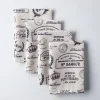 Harman Printed 'Paris Passport' Linen Napkin - Set of 4 (Natural)