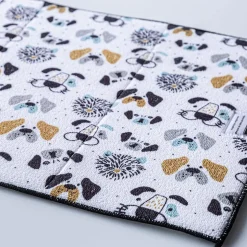 Harman Printed 'Pet Faces' Microfibre Dish Drying Mat