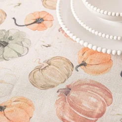 Harman Printed 'Pumpkin' Linen 60
