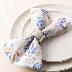 Harman Printed 'Spring Tile' Linen Napkin - Set of 4