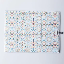 Harman Printed 'Summer Tile' Microfibre Dish Drying Mat