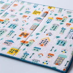 Harman Printed 'Uptown Houses' Microfibre Dish Drying Mat
