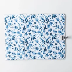 Harman Printed 'Watercolour Floral' Microfibre Dish Drying Mat (Blue)