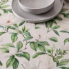 Harman Printed 'White Blossom' Linen Tablecloth (60x120")