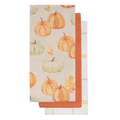 Harman 'Pumpkin Patch' Cotton Kitchen Towel - Set of 3