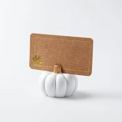 Harman Pumpkin Place Card Holder - Set of 6 (White)